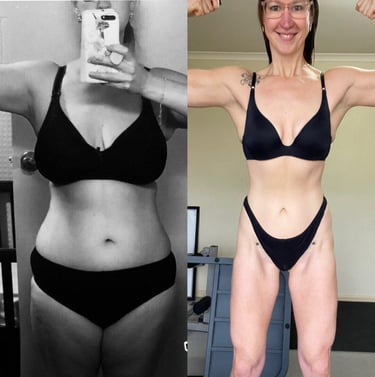 Pleasurelit Patricia body comparison weight loss and fitness journey
