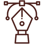 Mock-up logo, Pen with vector control