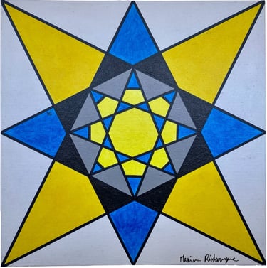 Toile tableau lampe Ligne couleurs maxime Risbourque