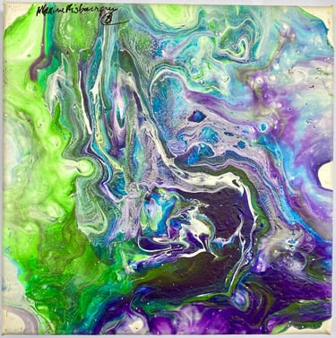 Toile tableau lampe Ligne couleurs maxime Risbourque