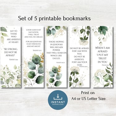 printable bookmarks with bible verses