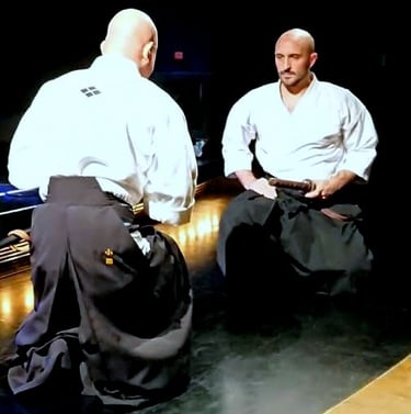 Ozeki Shigeyoshi sensei de Shouyoukan y Lucas sensei de Shinseikan