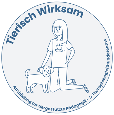Logo von Tierisch Wirksam  Ausbildung für tiergestützte Pädagogik- & Therapiebegleithundeteams