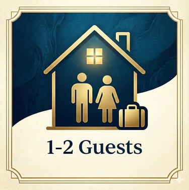 a sign that says 12 guests are welcome to guests