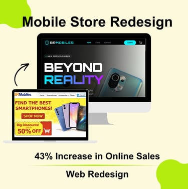 Mobile store redesign case study by Innovaytix