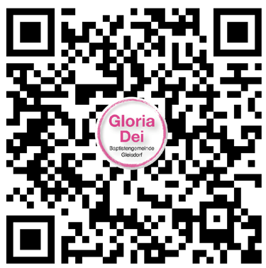 QR code with financial information of the baptist church Gloria Dei Gleisdorf. For giving donations.