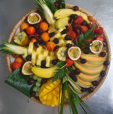 Corbeilles de fruits frais