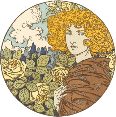 Illustration par Eugène Grasset, 1899.