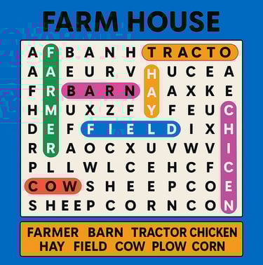 Farmhouse word Search 