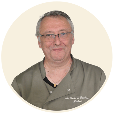 Michel, chef de notre équipe de glacier