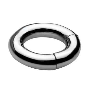 a silver metal stainless steel magnetic ball stretcher