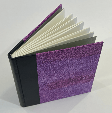 Journal with mottled paste paper