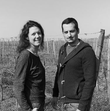 Catherine et Jérôme dans leur vigne