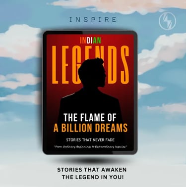 The Flame of A Billion Dreams a Thunder Motivation ebook cover — inspirational comeback stories