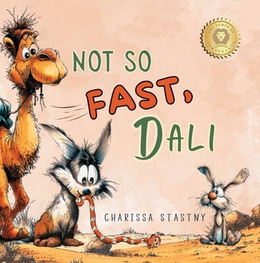 Book cover by Charissa Stastny - Not So Fast, Dali