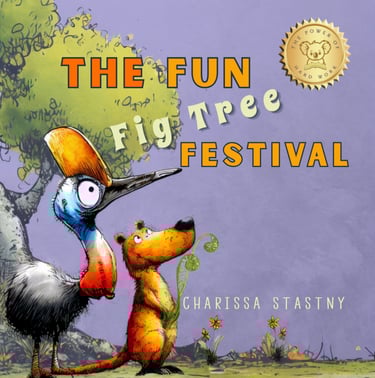 Book cover by Charissa Stastny - The Fun Fig Tree Festival