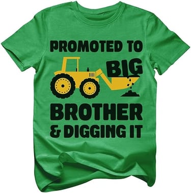 Promoted to Big Brother & Digging It Shirt 