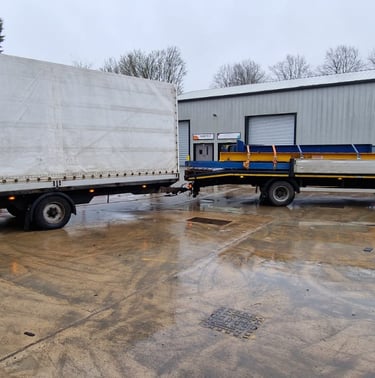  trailer transport flatbed relocation