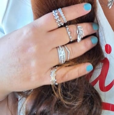 Bagues en argent sans pierres