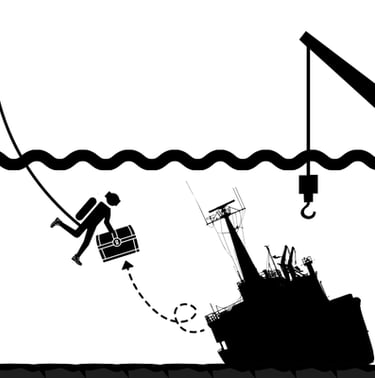 Berufstaucher Bergungsarbeiten Unterwasserbergung