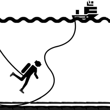 Seekabelverlegung Industrietaucher Unterwasser