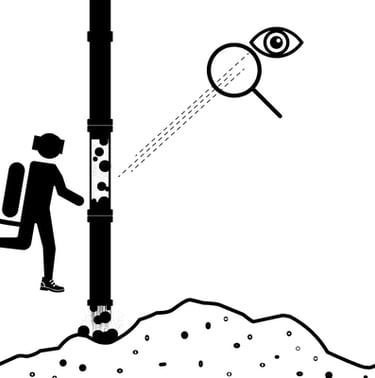 Industrietaucher Unterwasserspülen Unterwassersaugen