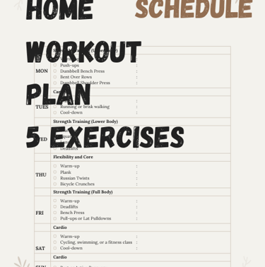 Weight Loss Workout Plan, Program for Weight Loss, Exercise Plan