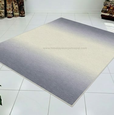 Custom rugs-gradient abstract hand-knotted rug with ombre tones