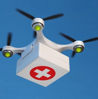 Medical service drone