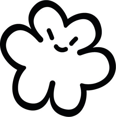 Mascote da Groovers chamado Little Guy