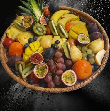 corbeilles de fruits frais