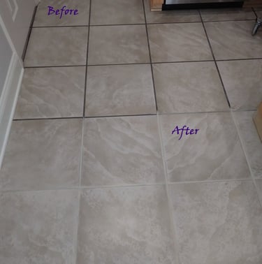 Tile and grout cleaning and sealing
