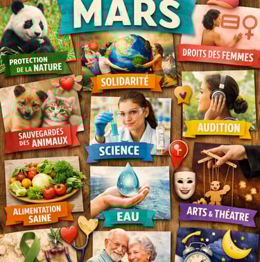 Journées et fêtes du mois de mars