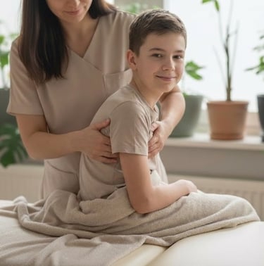 Bilan postural et ostéopathie enfant à L'Isle-Adam pour la croissance.