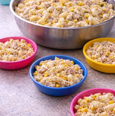 tuna corn mayo pasta