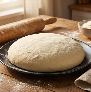 Mediterranean recipe for homemade pizza dough
