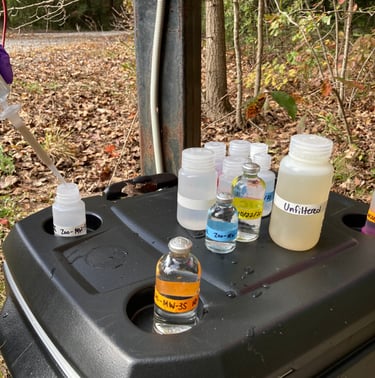 Water analysis required  identify well water contaminants and concentration. 