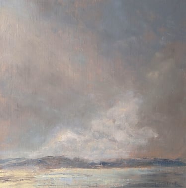 Veiled Shore - Painting by Mary Kersell