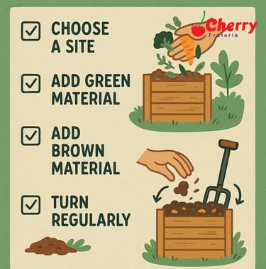 Lista visual de pasos para papás.