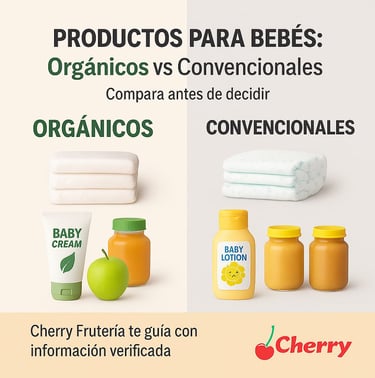 Pañales, cremas y alimentos para bebés