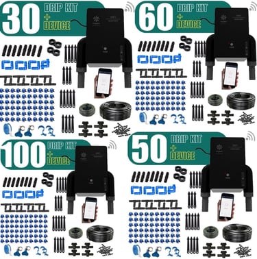 Buy irrigator bundle drip irrigation kit comes with Timer and drip as pe ryour no of plants at your