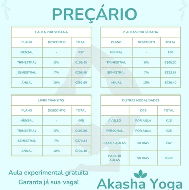 a poster for a yoga class at the yoga studio