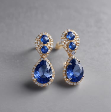 A gold ring with a central, large, round diamond flanked by smaller diamonds is resting on a light-colored textured surface. The setting is intricate, showcasing fine details and craftsmanship.