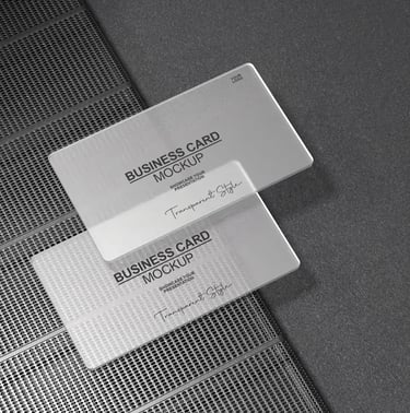 Cartes de visite en PVC