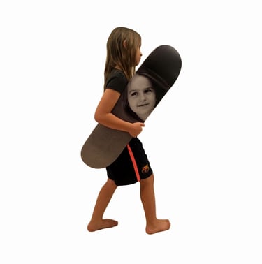 Personnalisation décoration murale skateboard