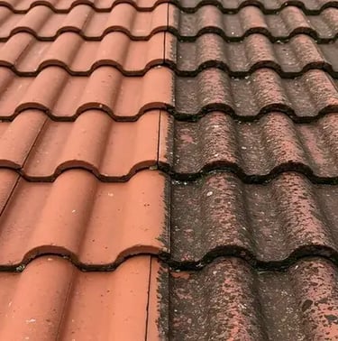 Dachreinigung-vergelichsbild-vorher-nachher-reinigung