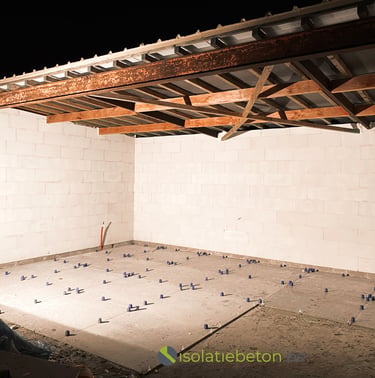 tegels op fundering poolhouse schuimbeton