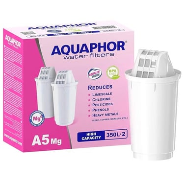 AQUAPHOR Cartucho de filtro A5 Pack 2 con magnesio