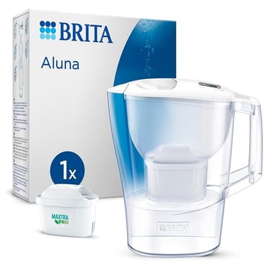  BRITA Jarra con filtro de agua Aluna blanca
