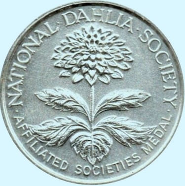 National Dahlia Society Silver Medal for the best Dahlia exhibit in the Sandy Garden & Craft Show